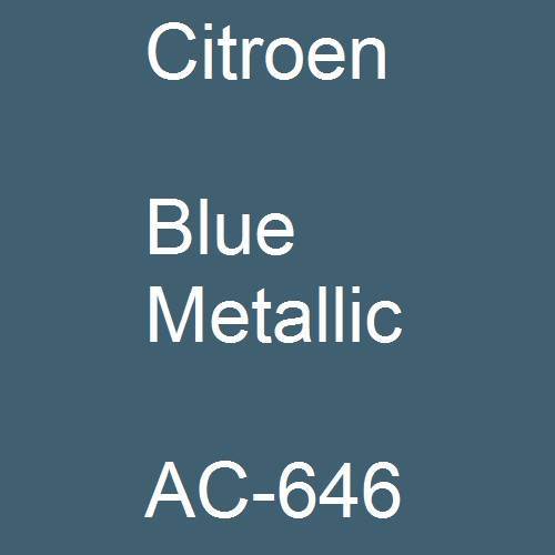 Citroen, Blue Metallic, AC-646.